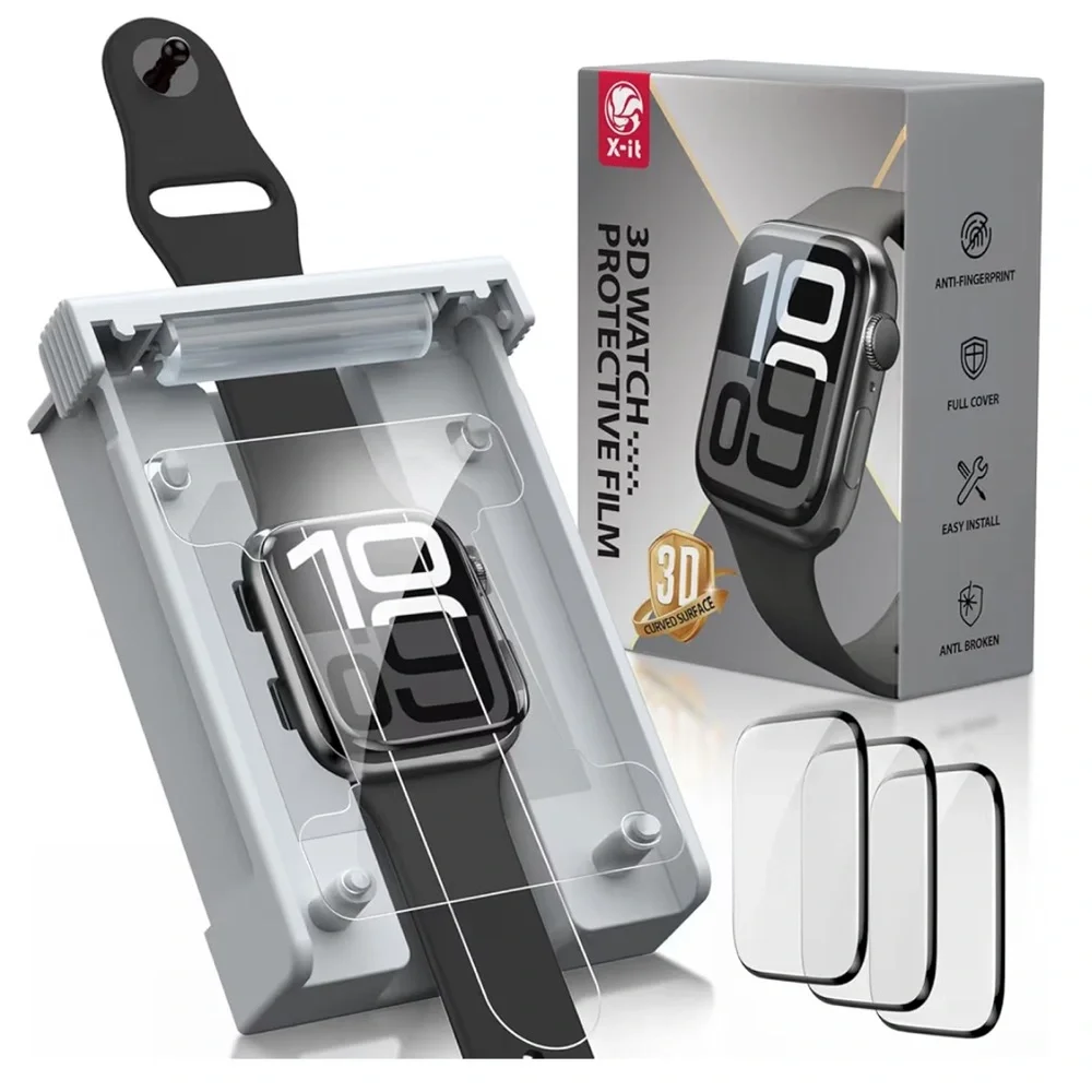 💜2 pack 3D Apple Watch Series 11/10 42mm Screen Protective Film